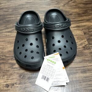 Crocs Classic Clogs K, Black , Kids Size J6 Women’s 8, Mens Size 6 New With Tags